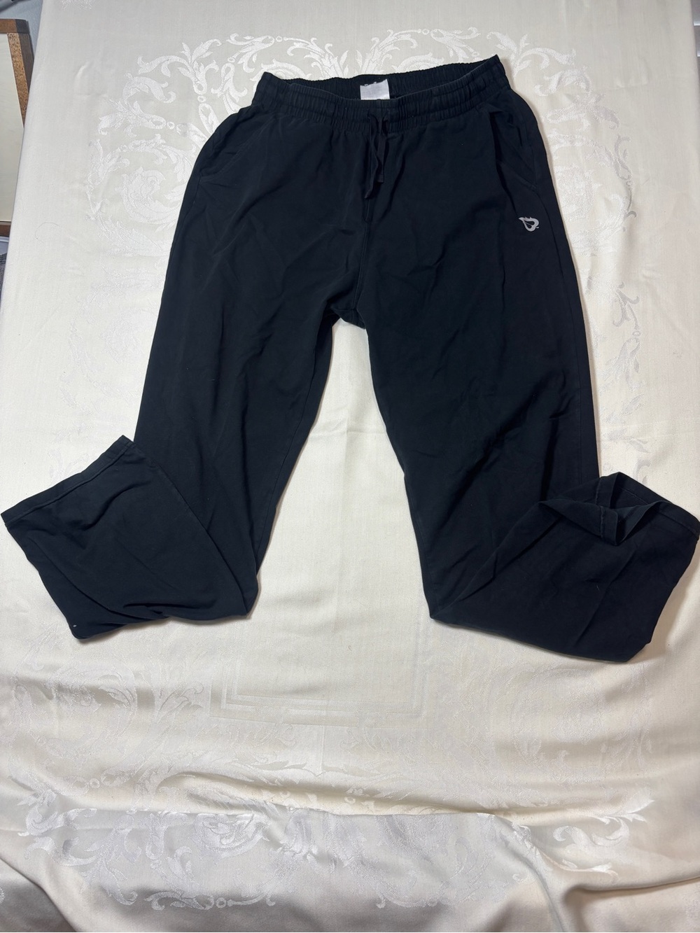 Men's Black Lightweight Joggers with Drawstring Waist